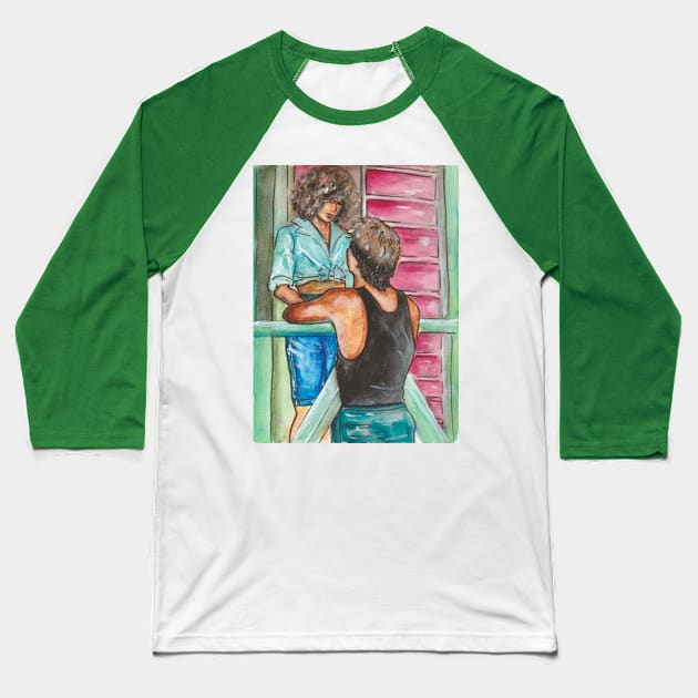 Dirty Dancing Baseball T-Shirt by Svetlana Pelin